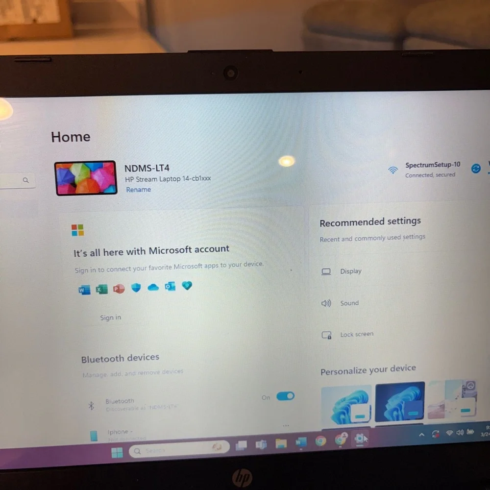 HP Stream Laptop - Blue